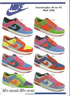 nike colorido para adolecentes